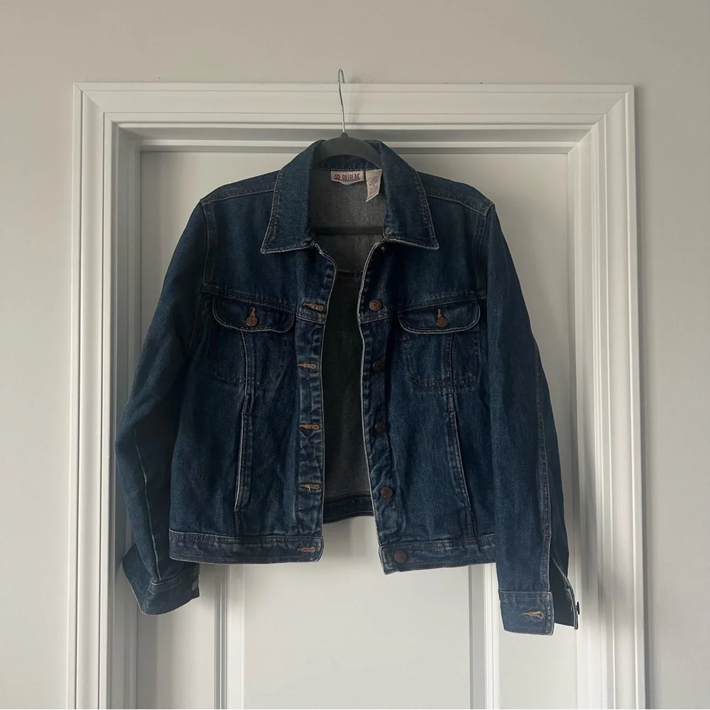 Vintage Bill Blass Dark Denim Jacket - Picture 1 of 5